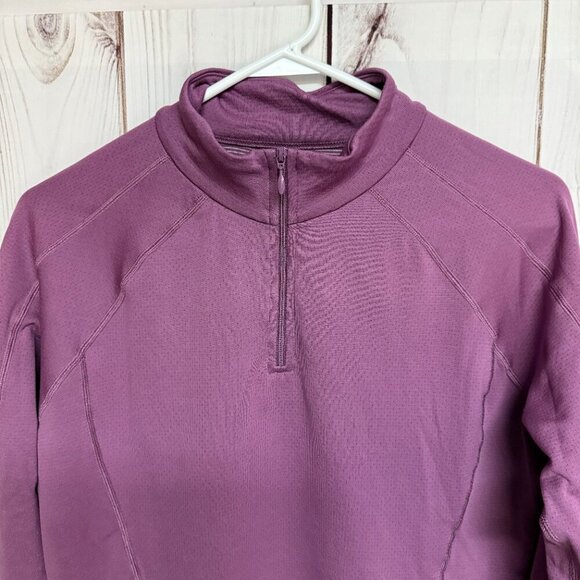 The North Face Women’s FlashDry ¼-Zip Top Large Purple EUC - Picture 2 of 10